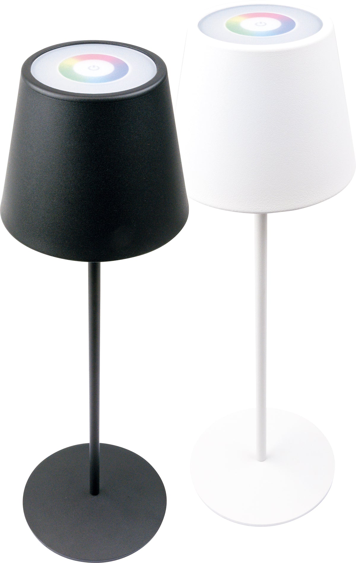 RGB LED table lamp GmbH — touch with Schwaiger control