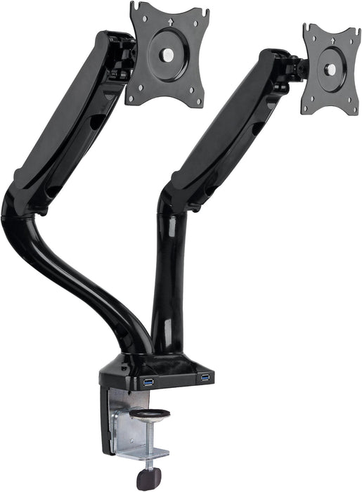 Monitor desk mount tiltable, swivelling, rotatable, up to 6kg per support arm / 29" (VESA 100x100)