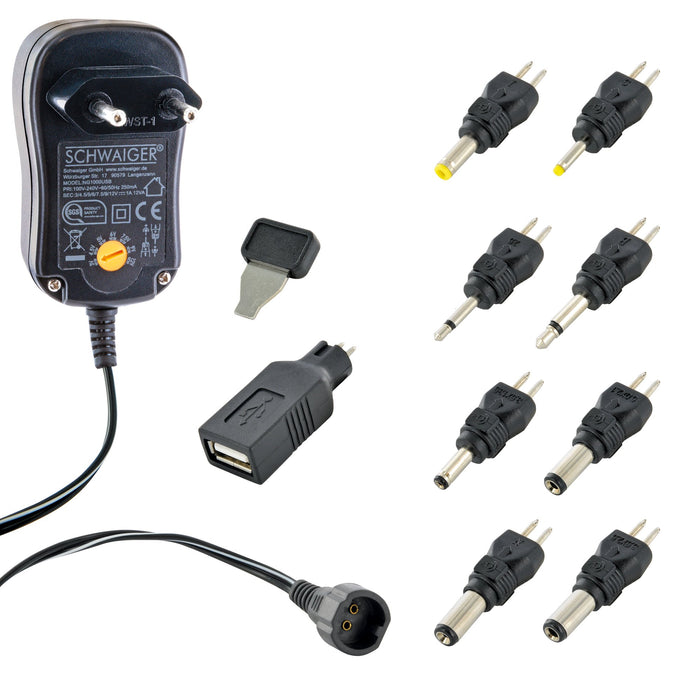 Universal plug-in power supply (1000 mA)