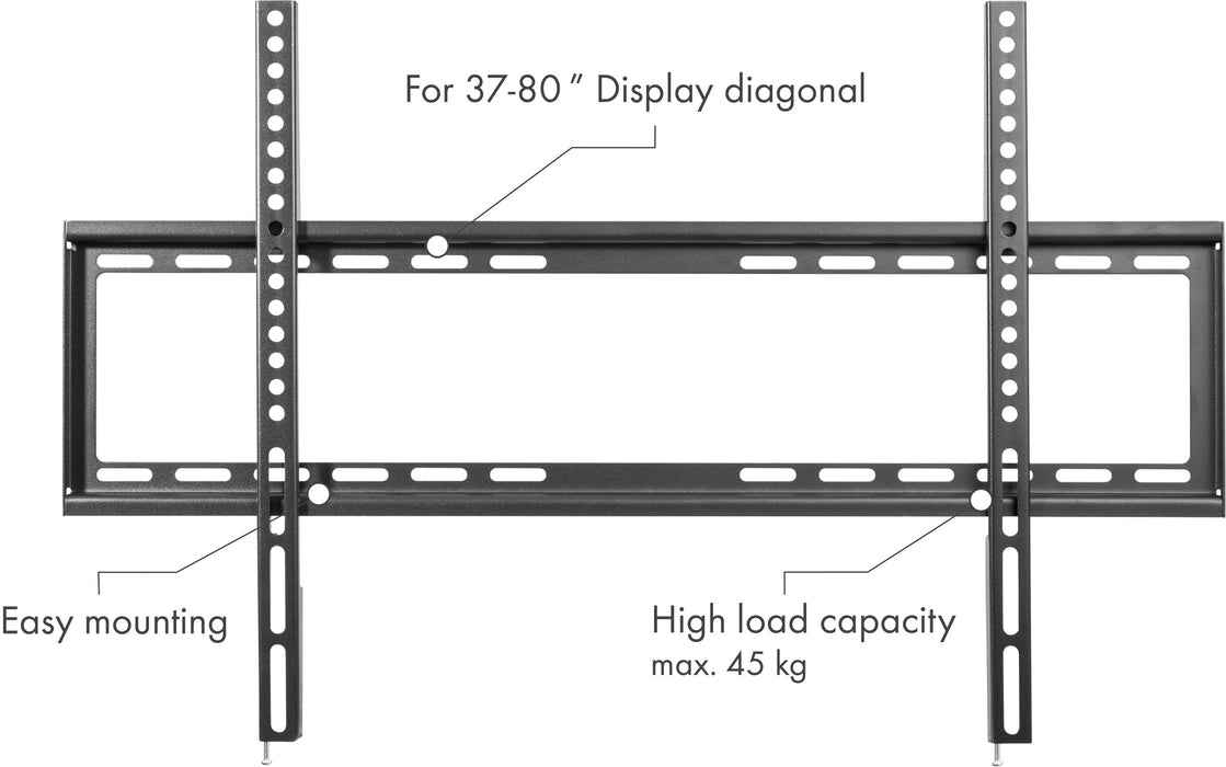 TV wall mount "FIXED 3" up to 45kg / 80" (VESA 600x400)